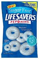 Lifesavers Sugar Free Pep-o-Mint Singles - 12 ~ 2.75oz Bags
