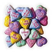 Chocolate Conversation Hearts ~ 5lb bag.