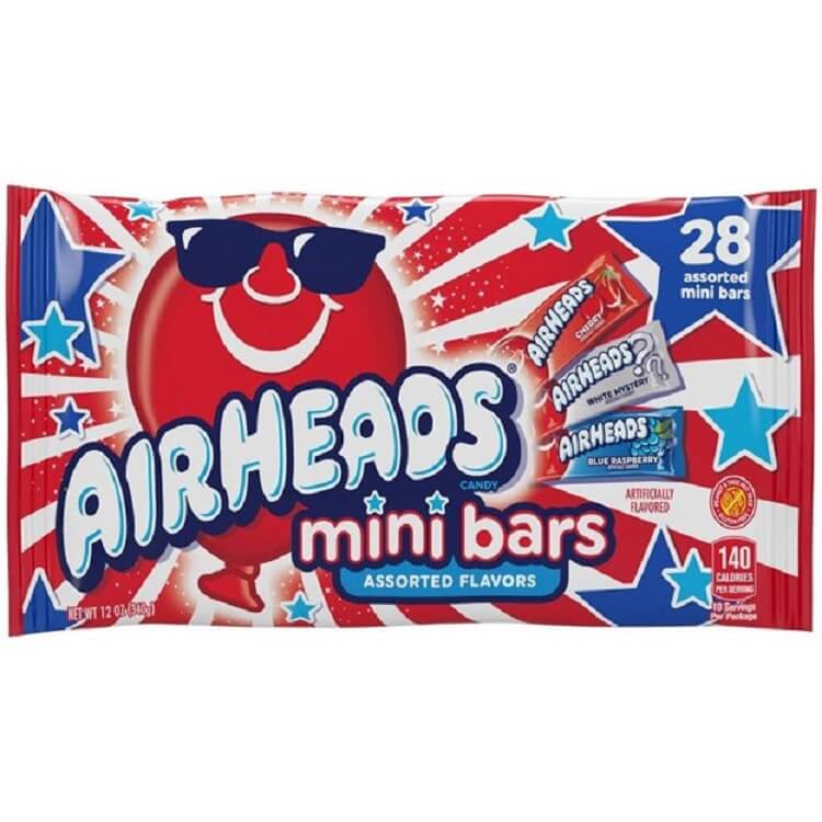 Airheads Red White and Blue - 28 Count