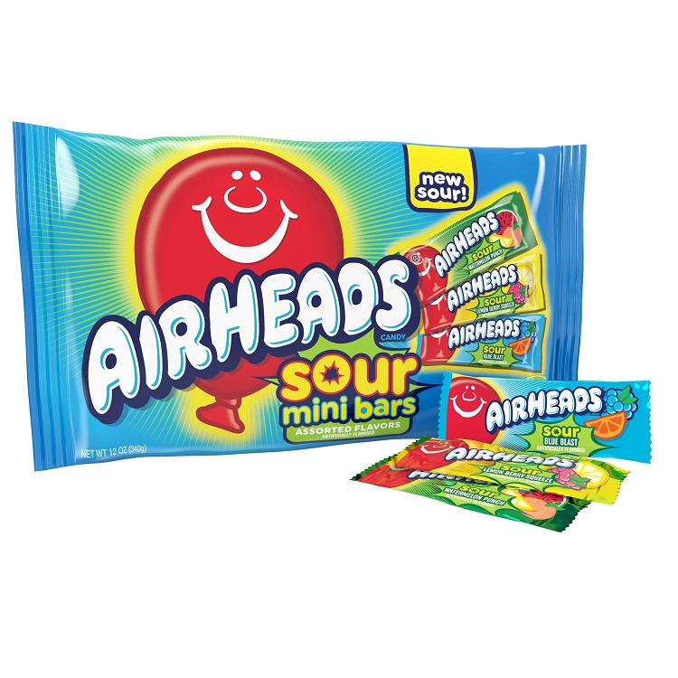 Airheads Sour Mini Bars 12oz Bag Airheads Sour Mini Bars 12oz Bag