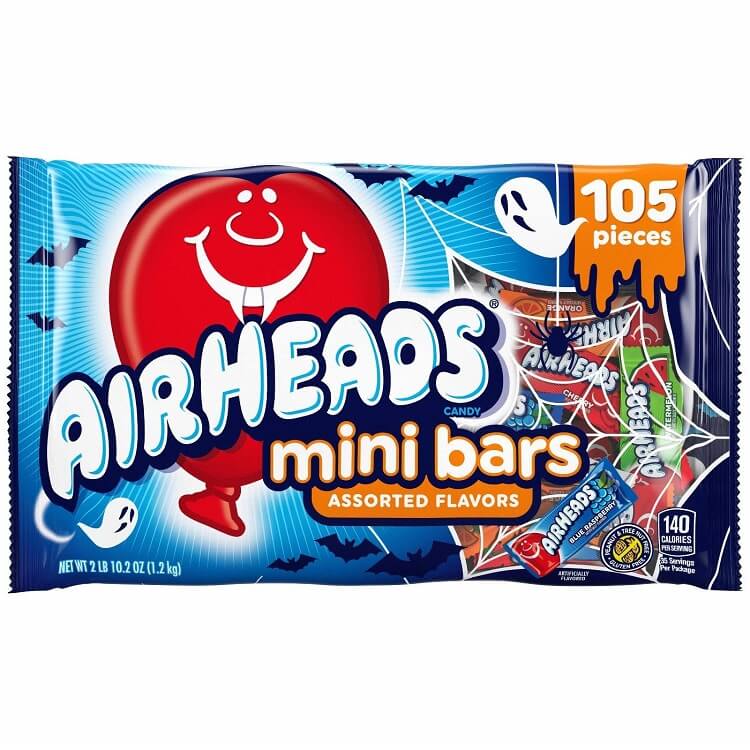 Airheads Taffy Mini Bars Assorted ~ 105 Pieces Airheads Taffy Mini Bars Assorted ~ 105 Pieces