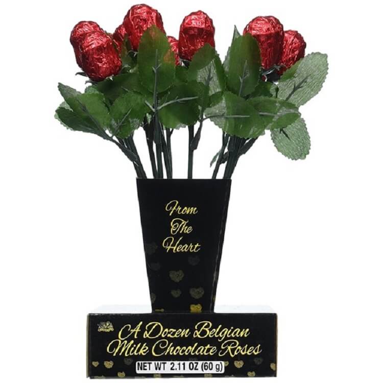 Albert Belgian Milk Chocolate Red Roses  