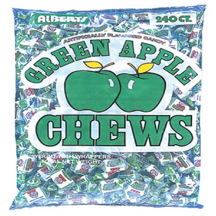 Alberts Green Apple Fruit Chews  