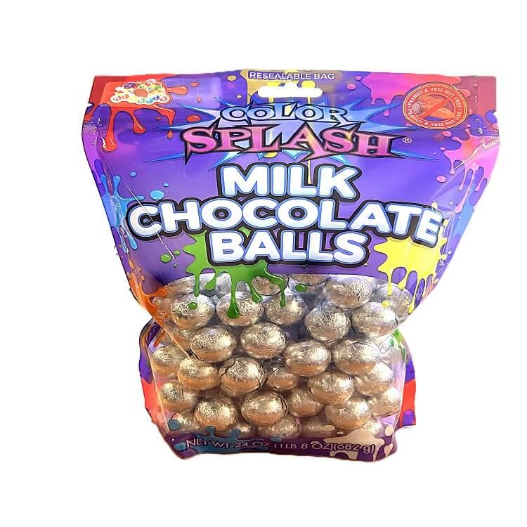 Albert's Color Splash Silver Milk Chocolate Balls   Albert's Color Splash Silver Milk Chocolate Balls