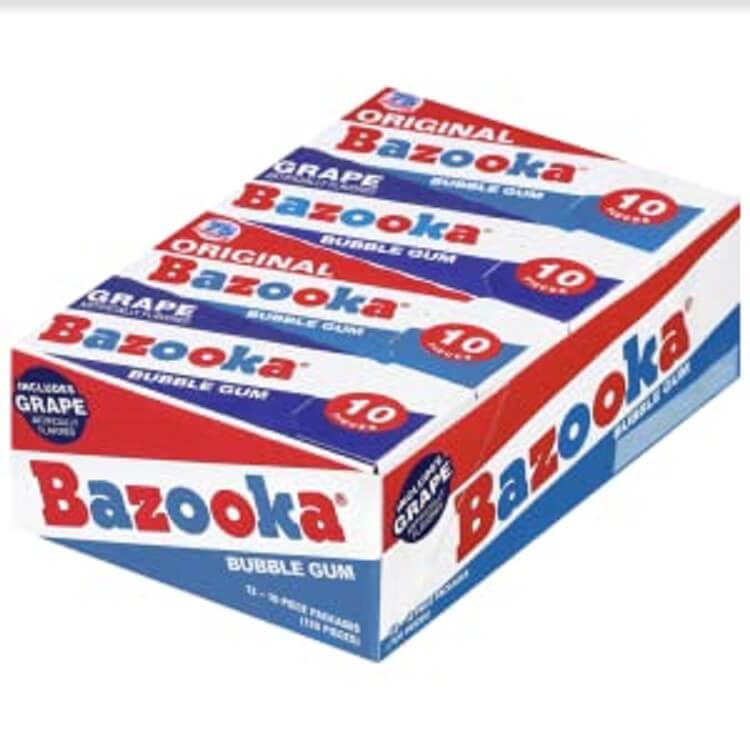 Bazooka Throwback Wallet Pack - 10ct.