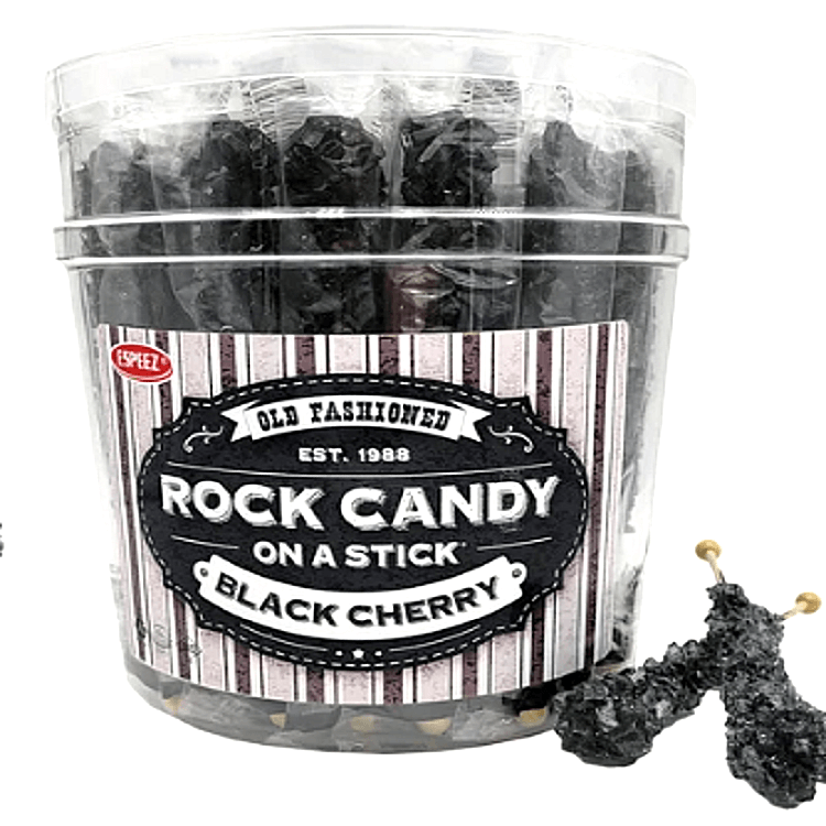 Black Cherry Rock Candy Sticks 