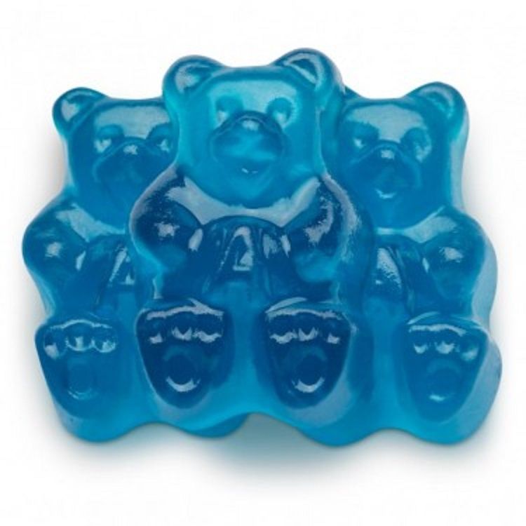 Albanese Blue Raspberry Gummi Bears ~ 5lb Bag 
