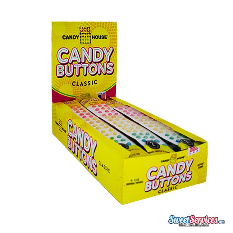 Candy Buttons 24 Strips, Nostalgic Candy