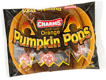 Charms Orange Pumpkin Pops - 11oz Bag Charms Orange Pumpkin Pops - 11oz Bag