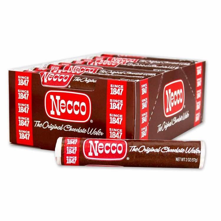 Necco Chocolate Wafers 24 Count Necco Chocolate Wafers 24 Count