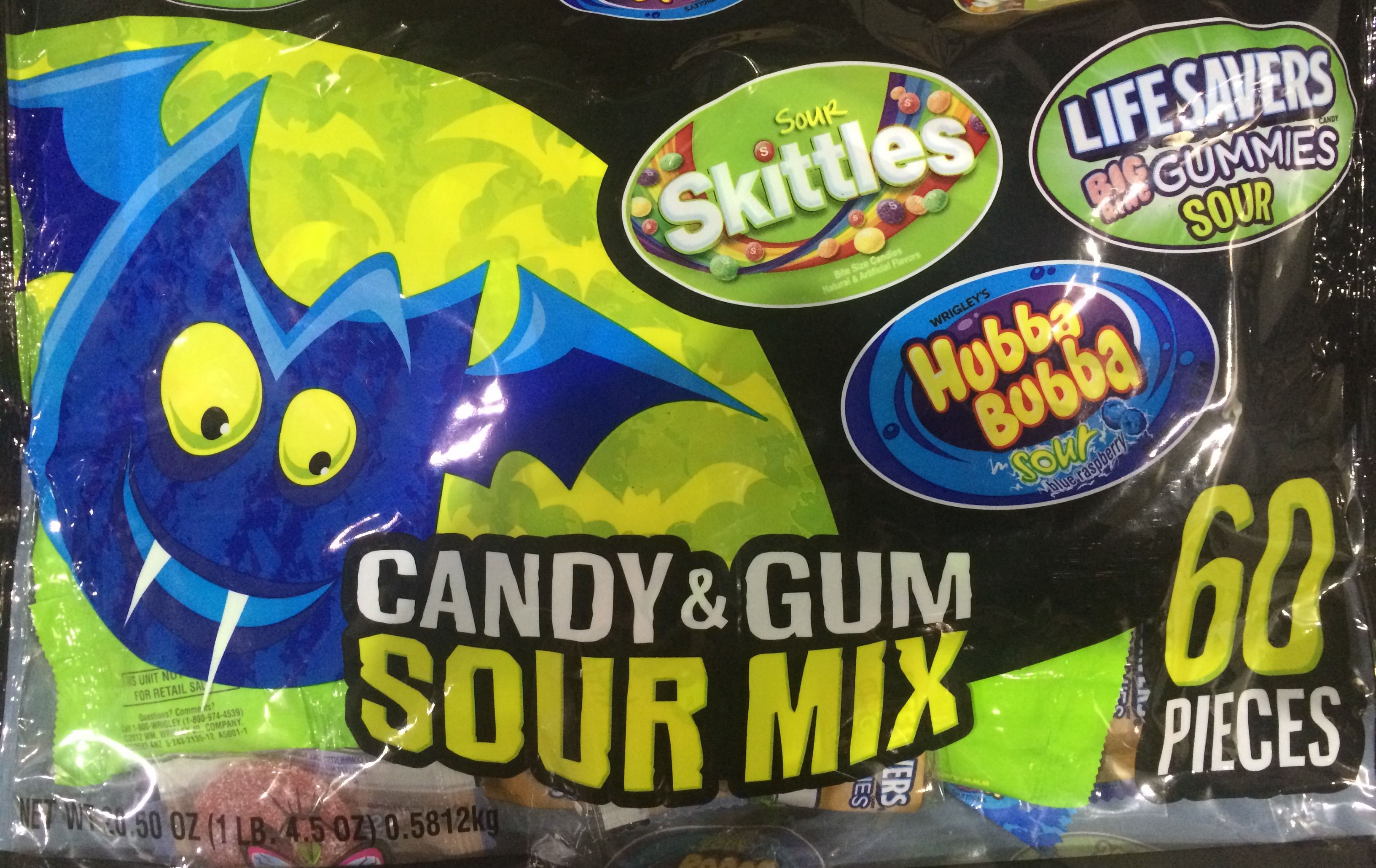 Candy and Gum Sour Mix ~ 60ct