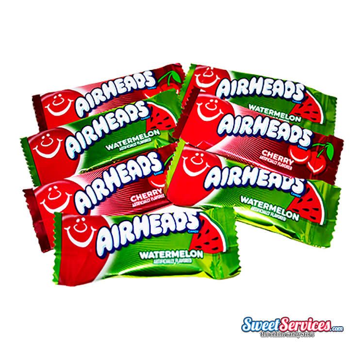 Red and Green Mini Airhead Taffy Bars 
