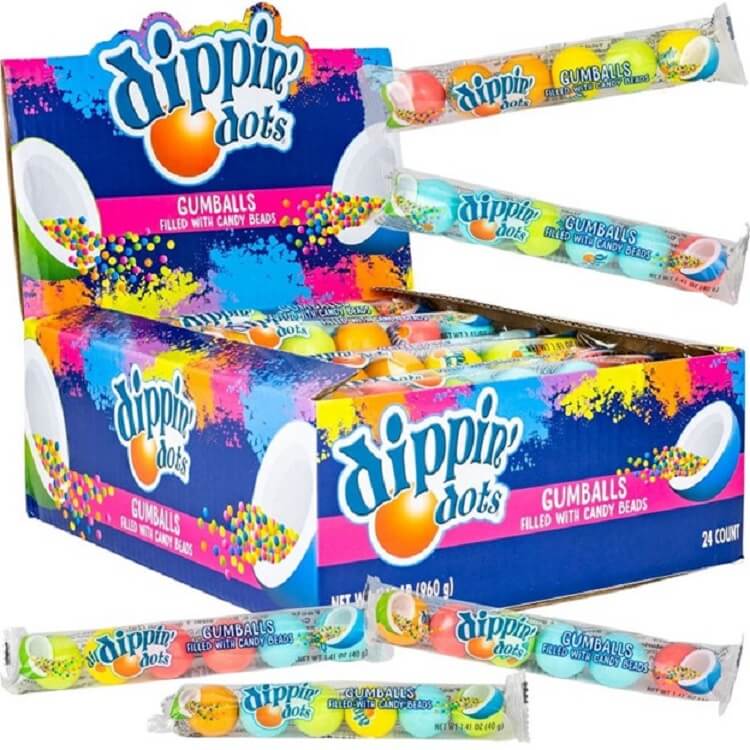 Dippin Dots Candy Filled Gumballs