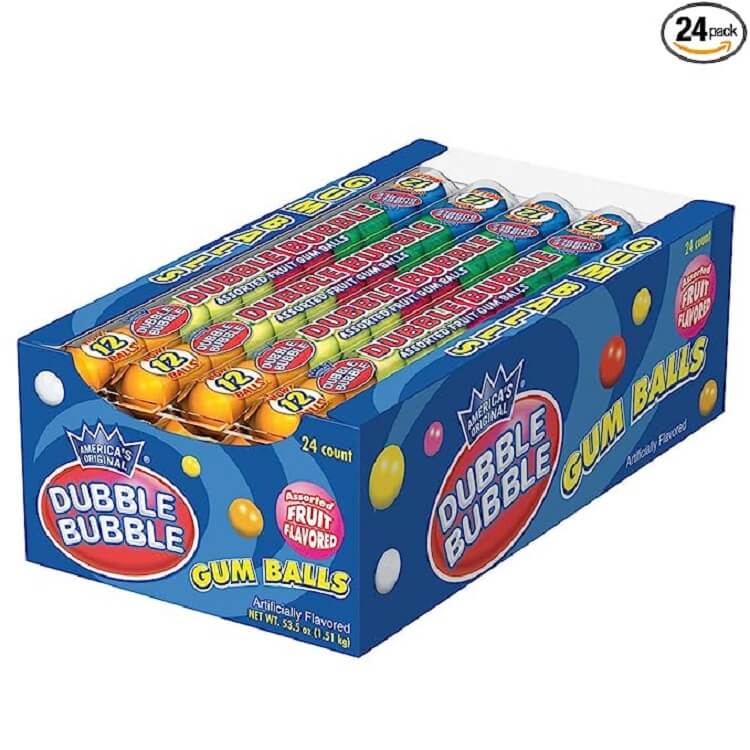 Dubble Bubble Assorted Gumballs - 24 Count Dubble Bubble Assorted Gumballs - 24 Count