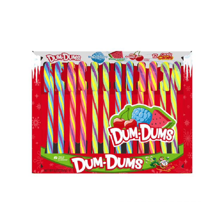Dum Dum Assorted 6" Candy Canes 