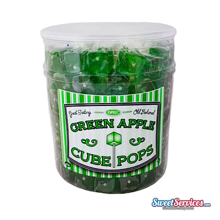 Espeez Green Apple Cube Pop ~ 100 Count  