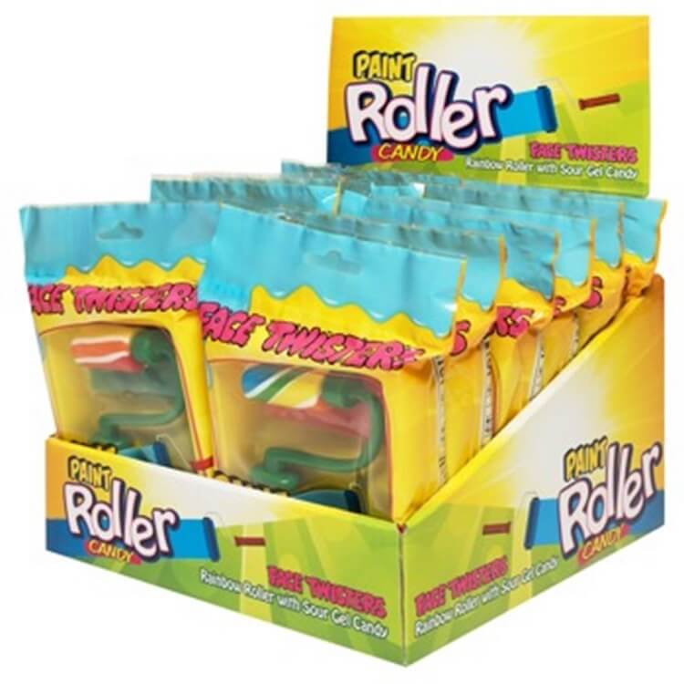 Face Twisters Paint Roller Candy 12 Count