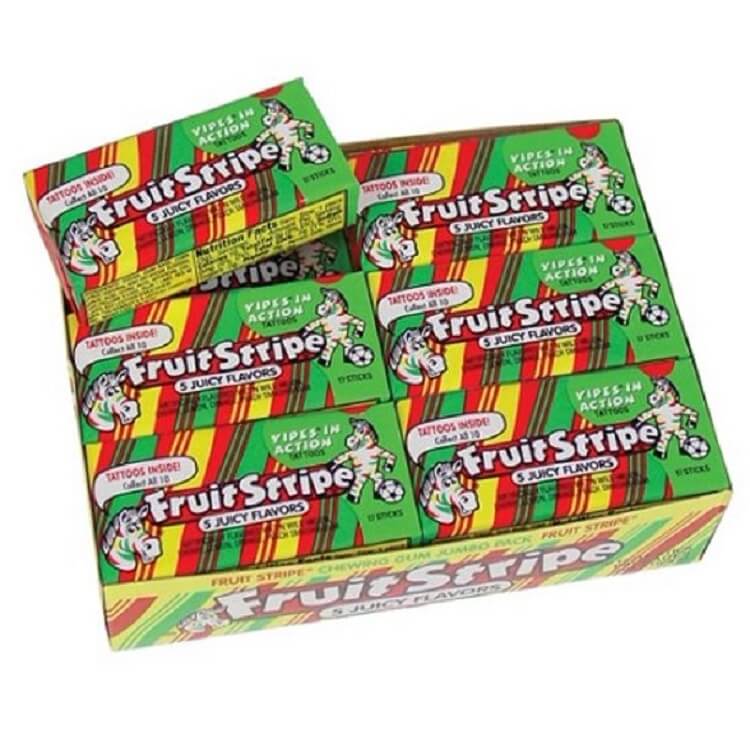 Fruit Stripe Gum 12 Pack Fruit Stripe Gum 12 Pack