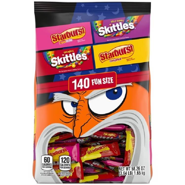 Halloween Skittles and Starburt Assortment ~ 140 Pcs 