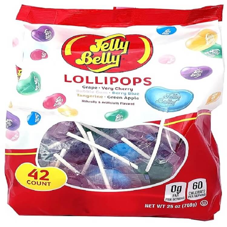 Jelly Belly Lollipops ~ 42 Count
