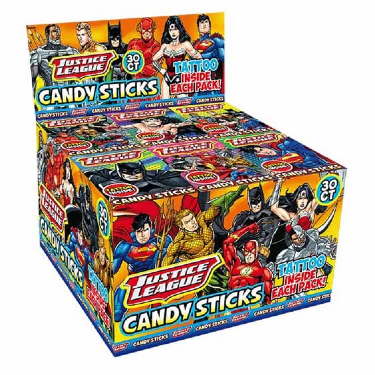 Justice League Candy Sticks ~ 30ct.  