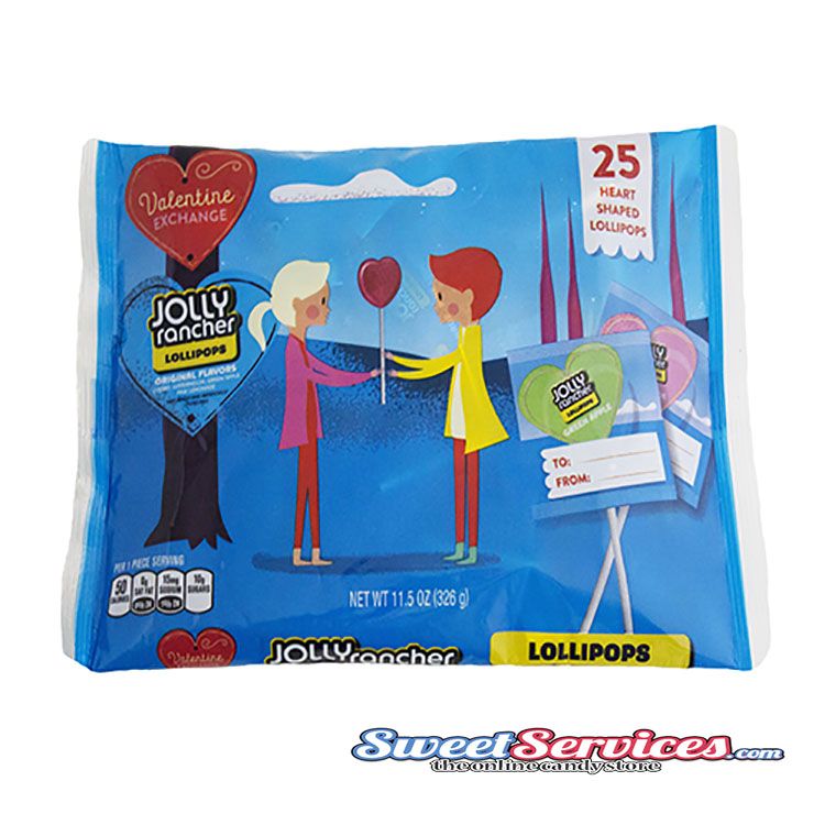 Jolly Rancher Heart Lollipops ~ 25 Count Jolly Rancher Heart Lollipops ~ 25 Count