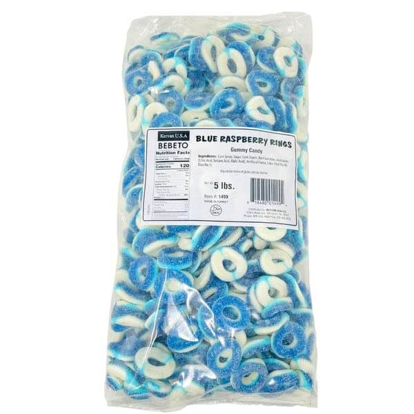 Kervan Gummi Blue Raspberry Rings Kervan Gummi Blue Raspberry Rings