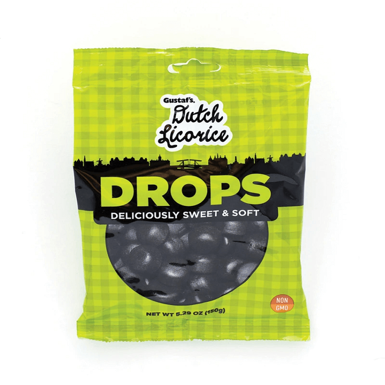 Soft Licorice Drops Peg Bags
