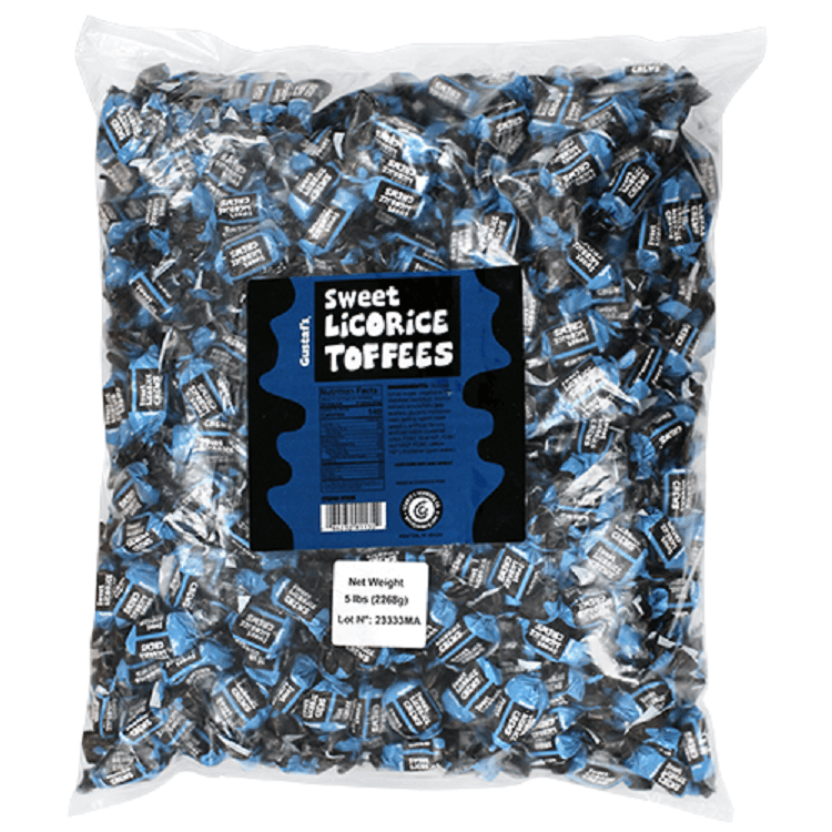 Gustaf's Sweet Licorice Toffees 5lb bag
