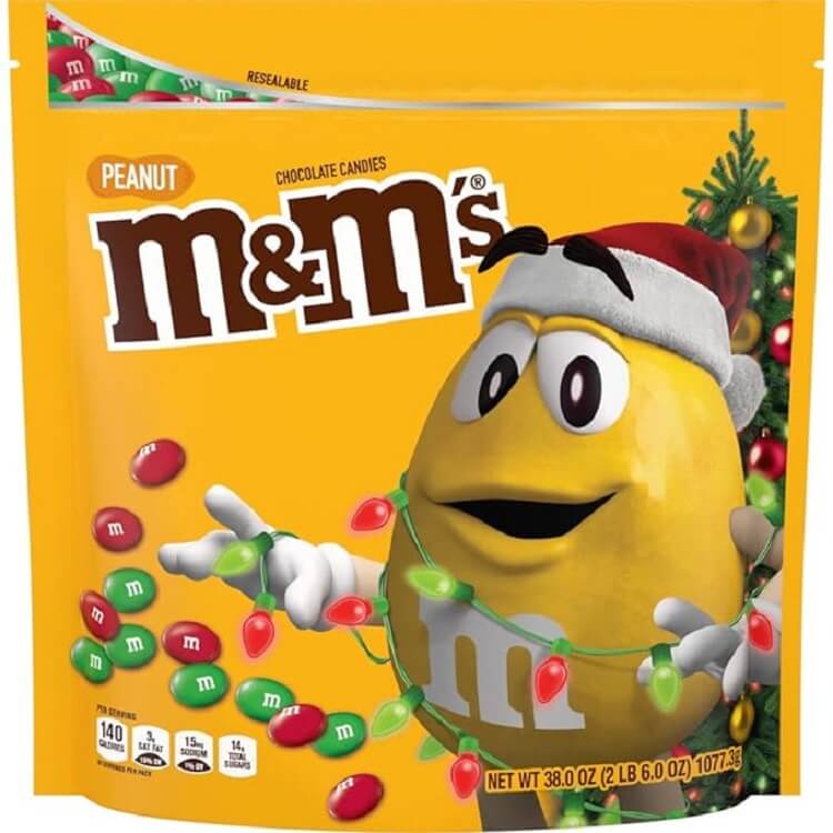 M&M Peanut Christmas Mix 