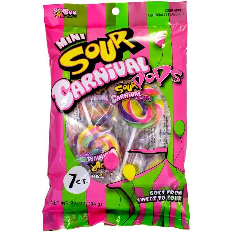 Mini Sour Carnival Pops 