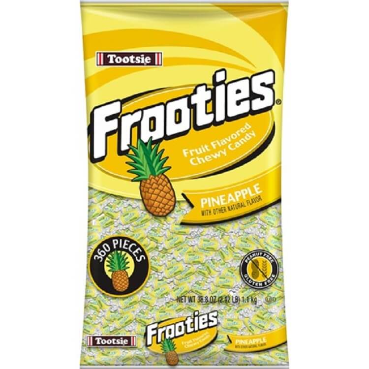 Tootsie Roll Pineapple Frooties ~ 360 Count  Tootsie Roll Pineapple Frooties ~ 360 Count