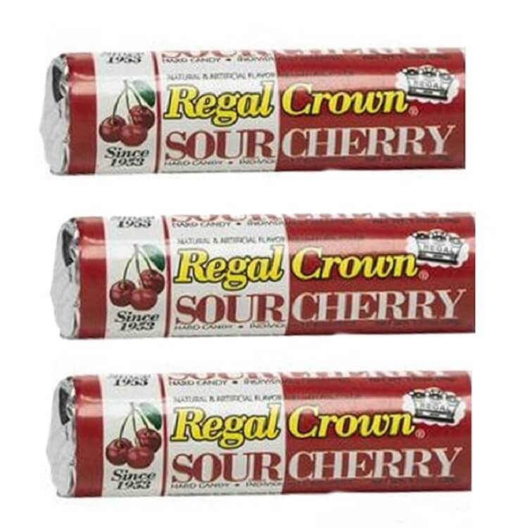 Regal Crown Sour Cherry Candy 24 Count