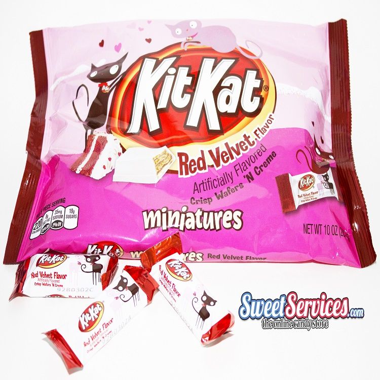 Valentine Red Velvet Kit Kat Miniatures | SweetServices ...