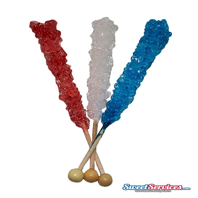 Patriotic Rock Candy Sticks ~ 24 Count   Patriotic Rock Candy Sticks ~ 24 Count
