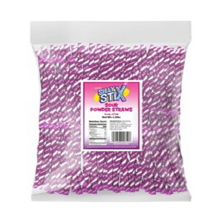Purple Silly Stix Sour Powder Straws Purple Silly Stix Sour Powder Straws
