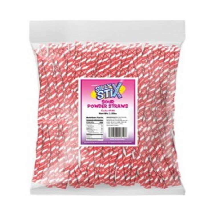 Red Silly Stix Sour Powder Straws Red Silly Stix Sour Powder Straws