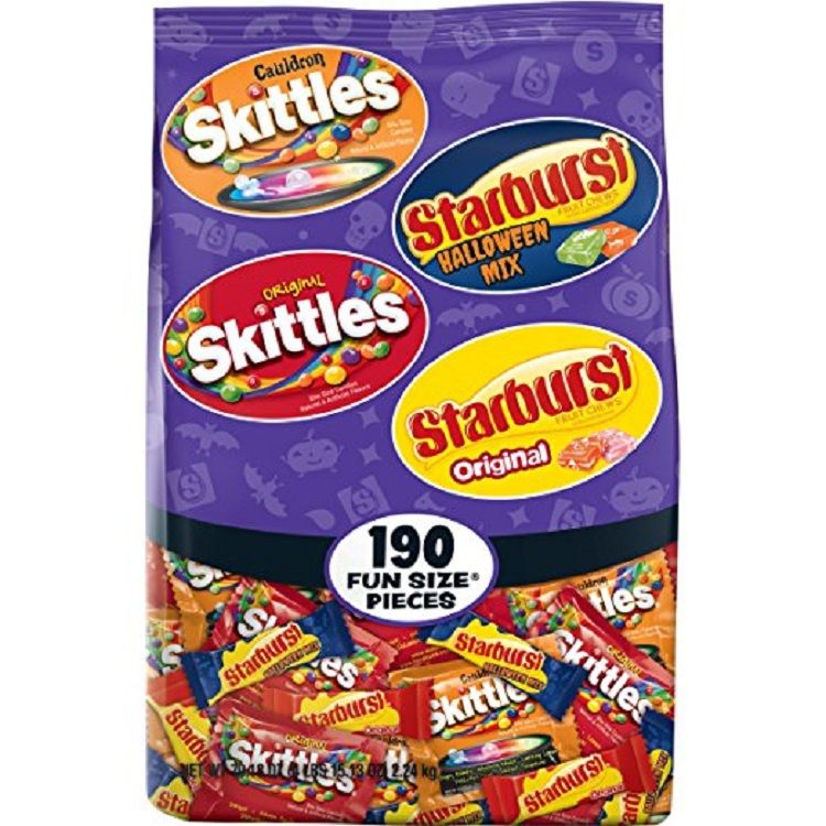 Skittles and Starburst Fun Sized 190 Pieces | Halloween Candy | www.bagssaleusa.com