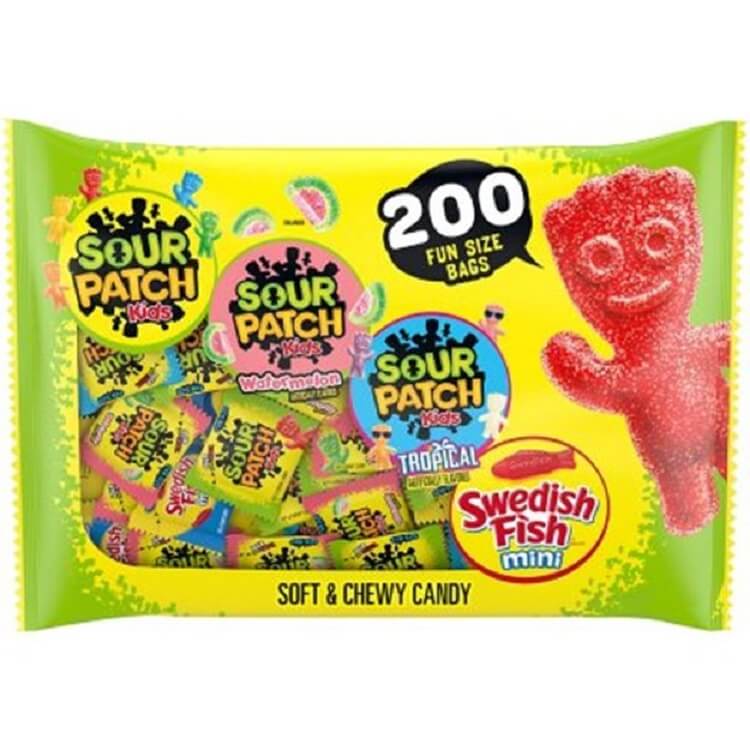 Swedish Fish and Sour Patch Kids Treat Packs~200 Count 