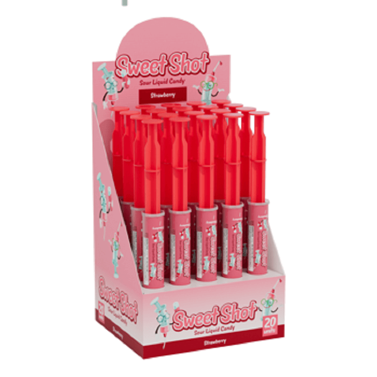 Sweet Shot Strawberry Candy 20 Count