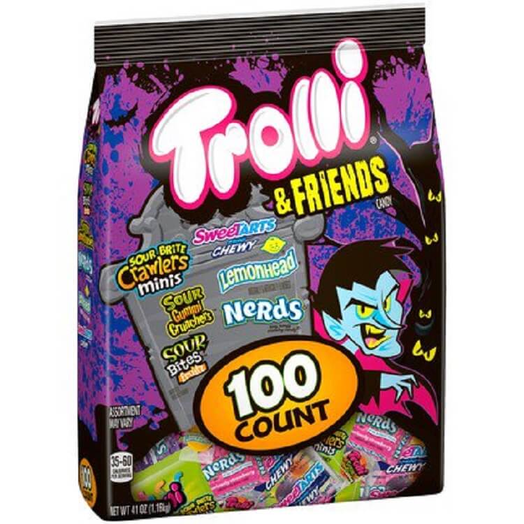 Trolli & Friends Halloween Grab Bag~100 Count  Trolli & Friends Halloween Grab Bag~100 Count