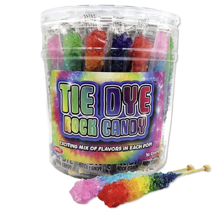 Tie Dye Rock Candy Sticks  Tie Dye Rock Candy Sticks
