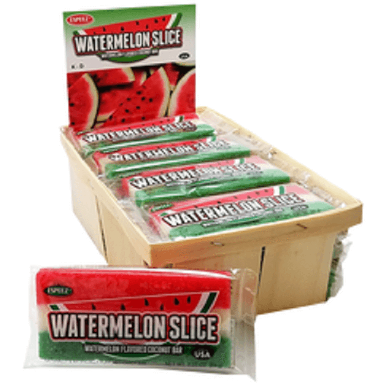 Watermelon Coconut Bar ~ 24 Count  Watermelon Coconut Bar ~ 24 Count