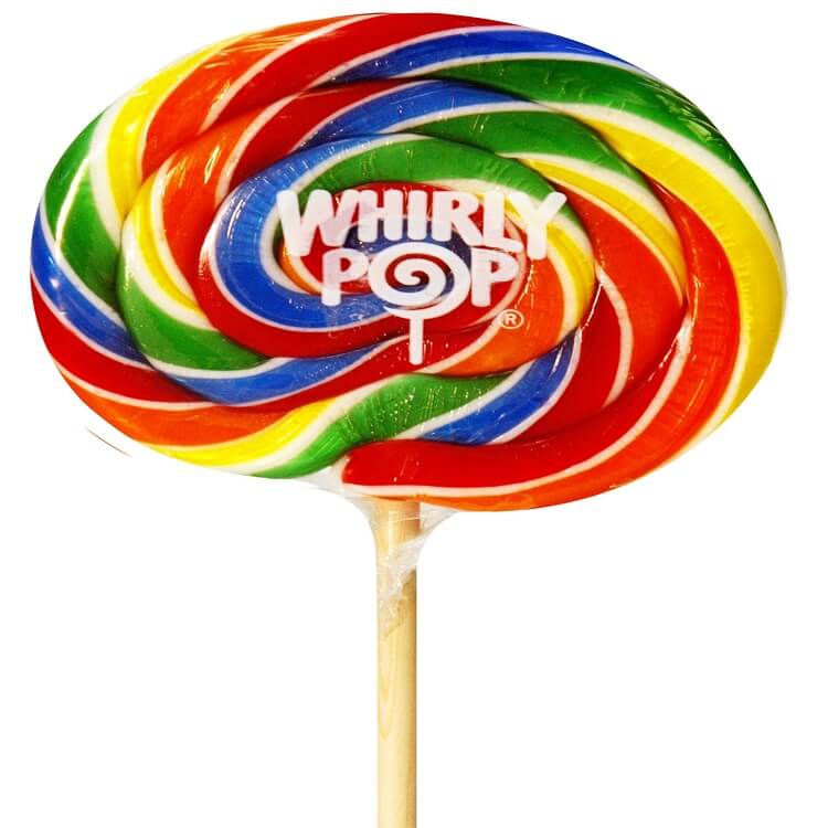 4" Rainbow Whirly Pops ~ 12 count 4" Rainbow Whirly Pops ~ 12 count