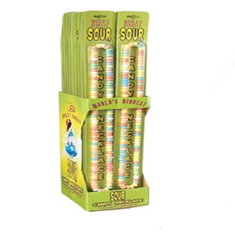 World's Biggest Sour Candy Necklace