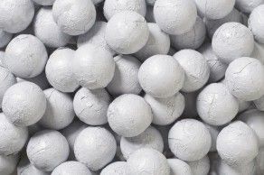 White Foil Chocolate Balls 