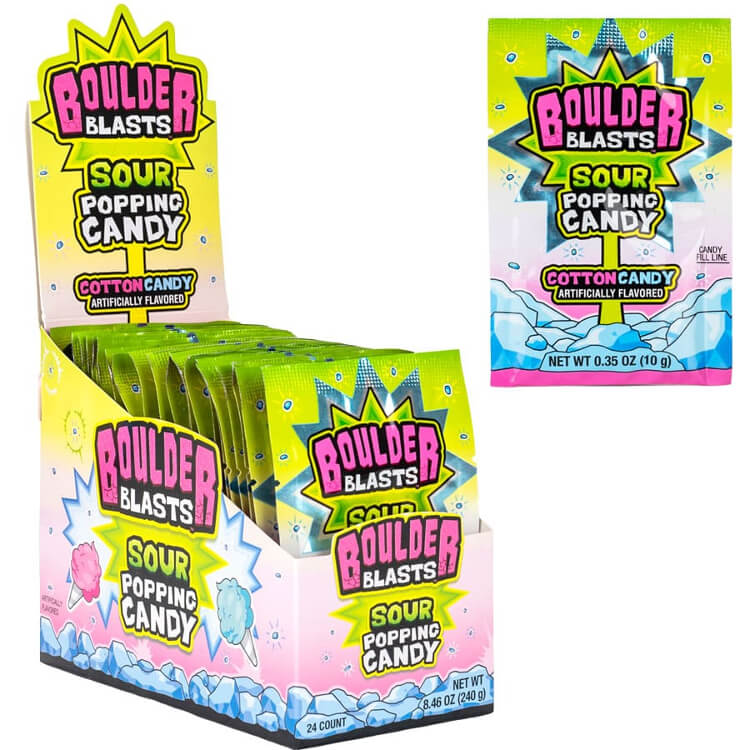 Boulder Blast Popping Candy - Cotton Candy