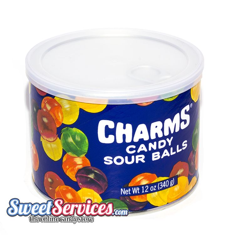 Charms Assorted Sour Balls 12 oz Tin | Bulk Candy | Sweetservices.com