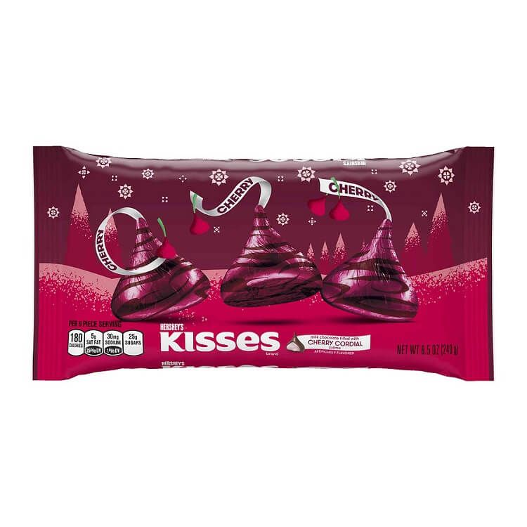 Hershey Cherry Cordial Kisses ~ 8.5 oz  Hershey Cherry Cordial Kisses ~ 8.5 oz
