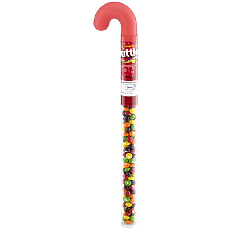 Skittles Filled Plastic Candy Cane Tubs Skittles Filled Plastic Candy Cane Tubs